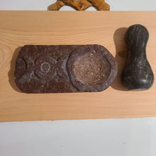 Load image into Gallery viewer, Mortar And Pestle hand carved Stone
